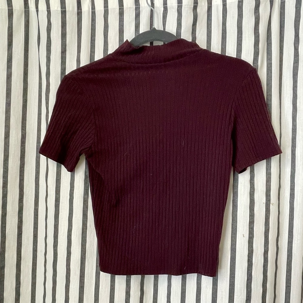 American eagle turtle neck crop top small
